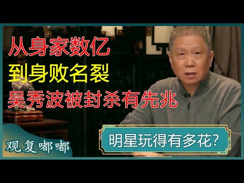从身家数亿到身败名裂，老少通吃的吴秀波为何被封杀？马爷一番点评太有见地了！#马未都 #观复嘟嘟
