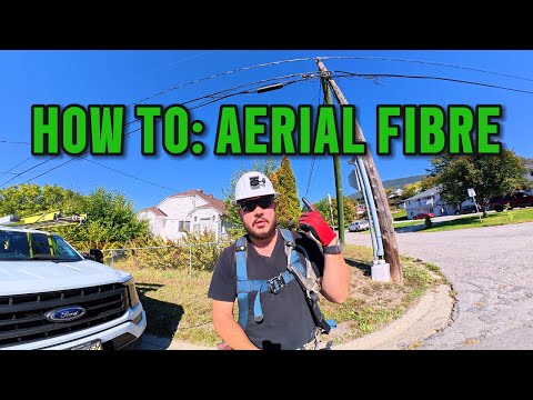 How to: Aerial Fibre Optic Cable Drop + Mini Dig/Repair