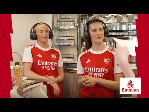 EMIRATES HEADPHONE CHALLENGE | Kelly, Fox and Reid test their communication skills 🤣