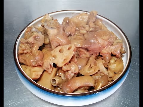 南乳蓮藕花生炆豬手🧉🥔🥜🐷🤏🏻🥢🥰自己煮 Self Cook~EP42~2020.08.22😋南乳濃香懷舊😘蓮藕爽脆香甜😍花生軟硬味宜😘豬手膠原惹味🥰