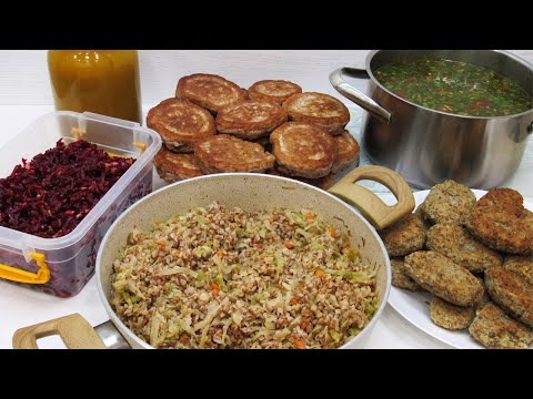 Постное Меню из 6 блюд! Что мы едим в пост на Завтрак Обед и Ужин