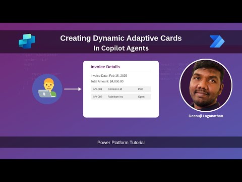 Creating Dynamic Adaptive Cards in Copilot Agents | Call power automate desktop from copilot agent