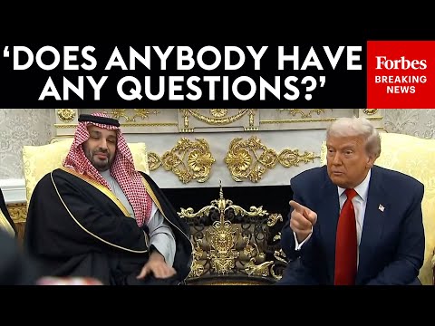 BREAKING NEWS: Trump, MBS Take Questions From Reporters In The Oval Office
