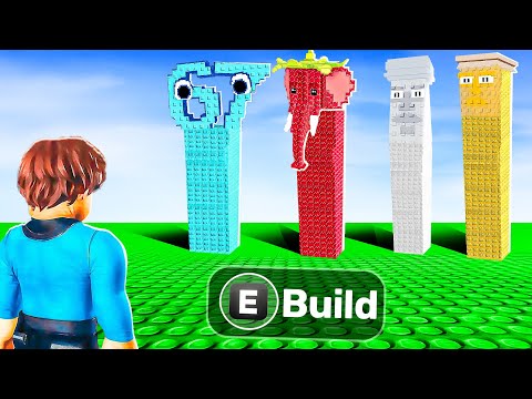 Build a BRAINROT TOWER in Roblox