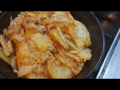 Cook With Me - Old-Fashioned FRIED Potatoes & Onions #friedpotato #recipe #onions #homemade