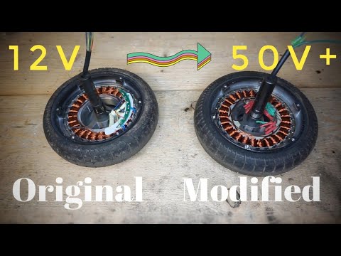 Wind generator made from Hoverboard wheel