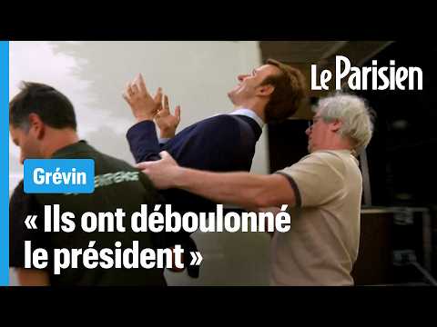 Ils volent la statue de Macron au musée Grévin et la déposent devant l'ambassade de Russie