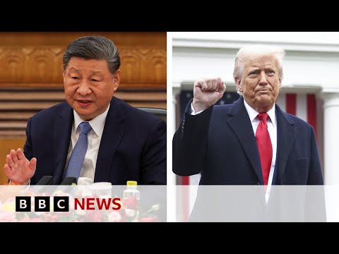 US markets tumble as President Trump says China 'played it wrong' in tariffs retaliation | BBC News