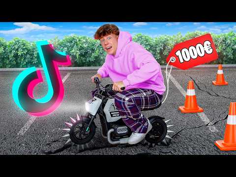 VIRALE TikTok PRODUKTE testen! 😱 (Kleinstes Motorrad der Welt)