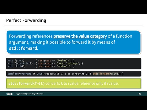 Back to Basics: Forwarding References - How to Forward Parameters in Modern C++ - Mateusz Pusz 2023