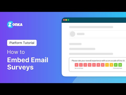 How to Embed Email Surveys?