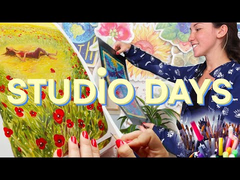 Testing NEW Art Supplies, Travel SKETCHING + FUN Unboxing! Art Studio Vlog