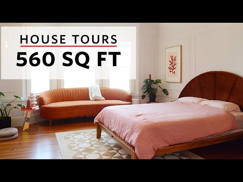 This Engineer's 560-Sq-Ft Home is a Designer and Mural Artist's Dream | House Tours