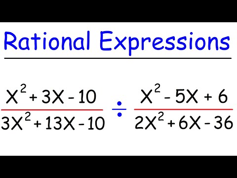 Rational Expressions - Basic Introduction