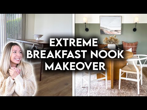 EXTREME BREAKFAST NOOK MAKEOVER | DIY IKEA BENCH SEAT HACK
