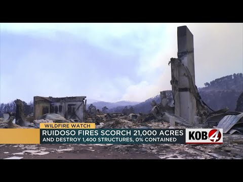 Emergency declared as deadly wildfires burn 1,400+ structures in New Mexico