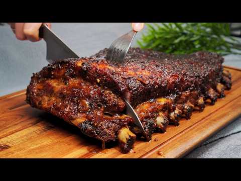 🔝 Every party needs these Juicy Beer-Glazed Pork Ribs! They're gone before I can take a photo!