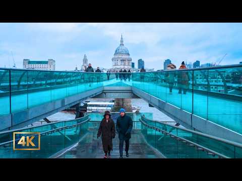 Iconic London 🇬🇧 Walk  St Paul’s to Tower Bridge | 4K