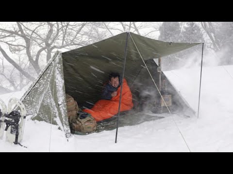 Surviving Winter Alone With a Worn-Out, Thin Tent | Winter Camping