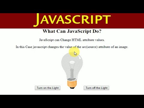 Javascript for beginners | Bulb on/off using Javascript |JavaScript Can Change HTML Attribute Values
