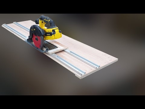 Circular Saw Slide Guide (Ttrack use) Track Saw homemade (T-Track)