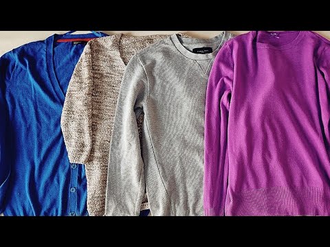 [DIY] Let's recycle the loose-necked knitwear we don't wear!!! Watch it until the end!!