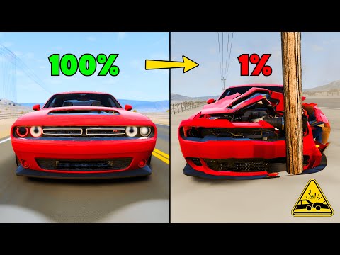 Most Savage BeamNG Crashes Ever ( SURVIVAL CHANCE ? )