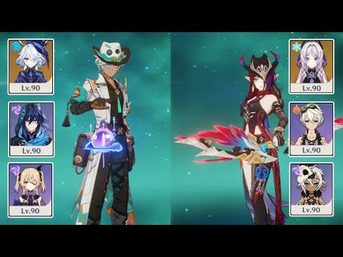 [원신] 5.8 나선 비경 전반 이파, 후반 차스카 12층 9별