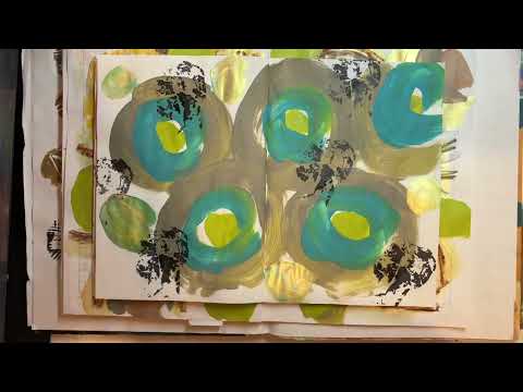 Inbetweeners, Day 3, Gelli Plate Play