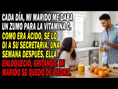 Mi Marido Me Daba Un Zumo De Vitamina C Diario🍊🍸 Se Lo Di A Su Secretaria👩‍💻 Una Semana Después...😱