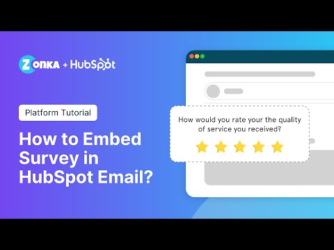 How to Embed Survey in HubSpot Email?
