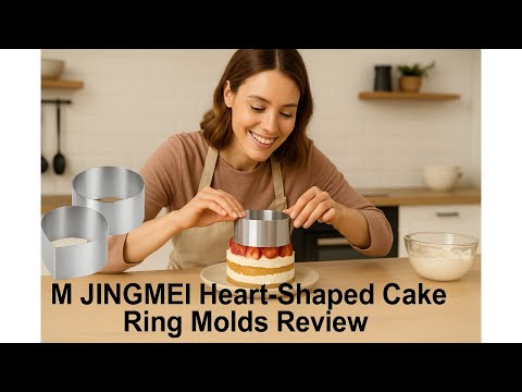 ❤️ M JINGMEI Heart-Shaped Cake Ring Molds Review ❤️
