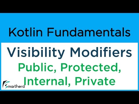 Kotlin Visibility Modifiers: public, protected, internal and private. Object Oriented Concepts #8.7
