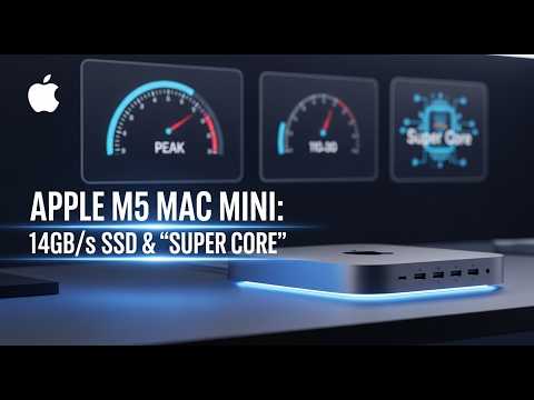 Apple M5 Mac Mini: 14GB/s SSD & "Super Core" Full Specs LEAKED!
