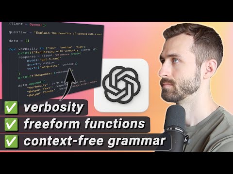GPT-5 New Developer Features — Tutorial [Jupyter Notebook]