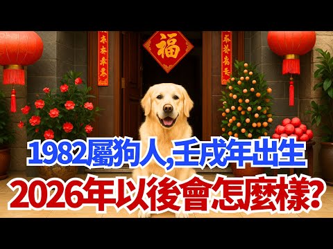 1982年屬狗人，壬戌年出生，2026年以後會怎麼樣？#屬狗 #1982年屬狗 #屬狗運勢 #壬戌 #2026運勢 #生肖運勢 #財運 #事業運 #命理 #中年運勢 #屬狗2026 #生肖狗 #運勢