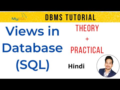 Views in dbms in hindi | View table in sql | Create view sql server