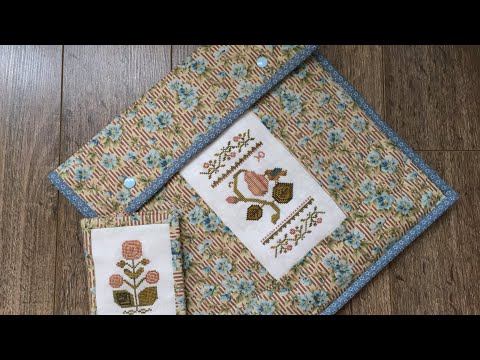 Конверт для вышивальных проектов.  Cross stitch project bag