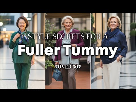 20 Styling Secrets For Women Over 50 With a Large Tummy