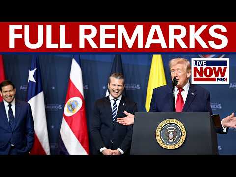 FULL REMARKS: Trump, Rubio, Hegseth on "Shield of the Americas"
