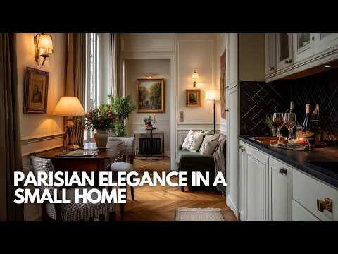 Parisian Elegance in a Small Home: Chic Simplicity with a Luxurious Touch