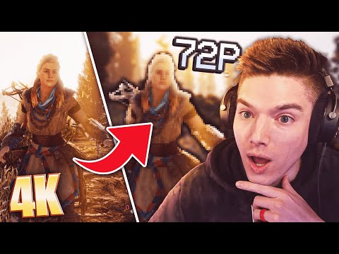 Playing Horizon Zero Dawn in 72P (Lower Res than a Game Boy)