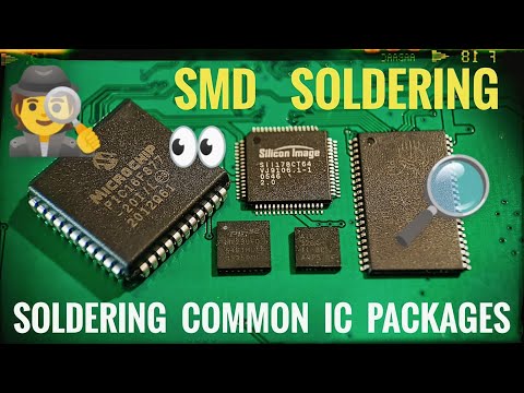 How To Solder SMD / Surface Mount IC ( QFN , QFP + PLCC )