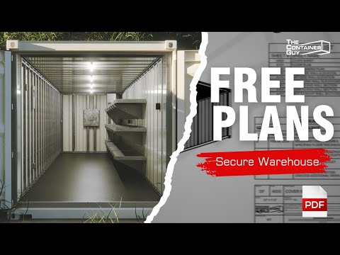 FREE PDF PLANS | Step By Step Container Modification | How to Frame, Insulate, & Finish a 40'