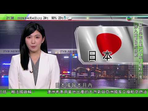 無綫TVB1000一小時新聞日本據報本月修例允出口具殺傷力武器　僅需事後通知國會｜美以襲伊朗 首次有美軍戰機被伊朗擊落　美國證實一人獲救另一人失蹤｜ 台灣多地大雨　台中機場航班升降延誤