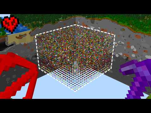 I Built SKYGRID using EVERY BLOCK in Minecraft Hardcore!
