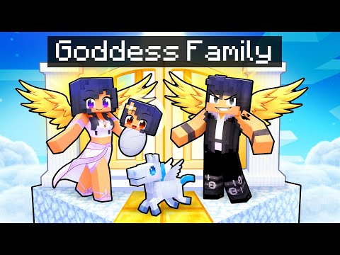 Having a GODDESS FAMILY  in Minecraft!