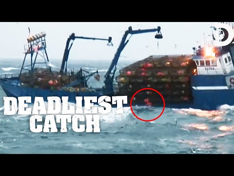 Man Overboard Moments | Deadliest Catch | Discovery