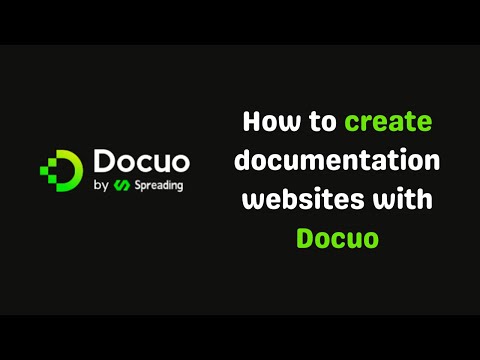 How to create documentation websites with Docuo