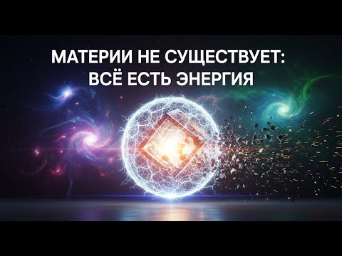 Материи не существует: всё есть энергия